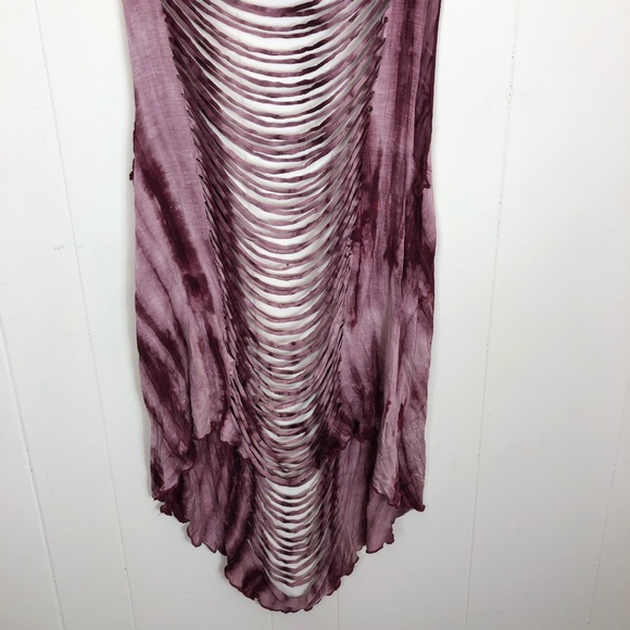 Glitz Tie Dye Cut Out Tank Sz M - Picture 4 of 9